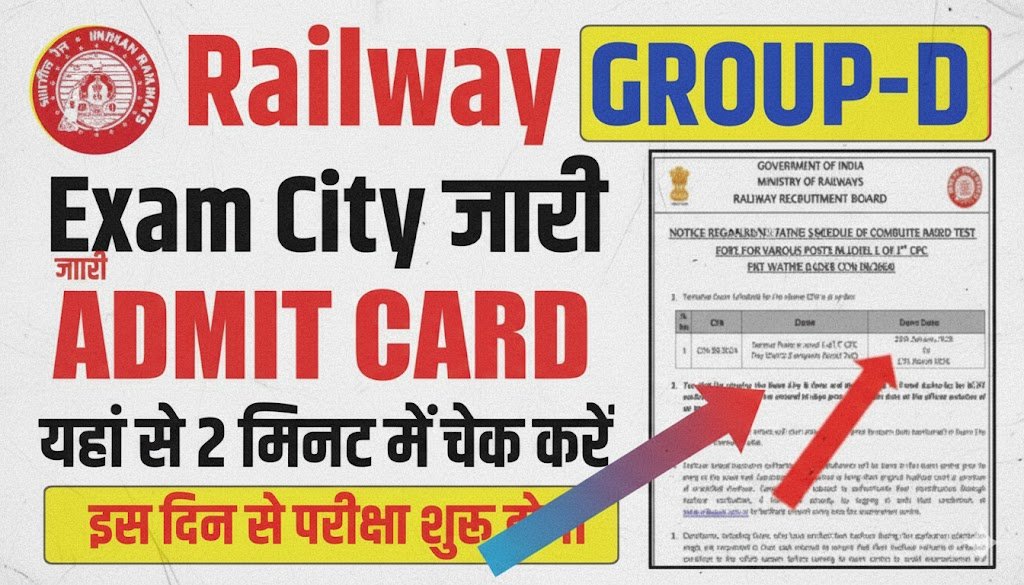 Discover Your RRB Group D Exam City Details for 2025